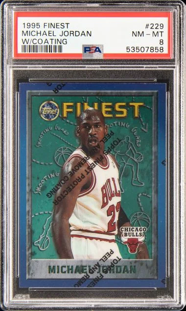 1995-97 Finest Michael Jordan W/Coating #229 card image