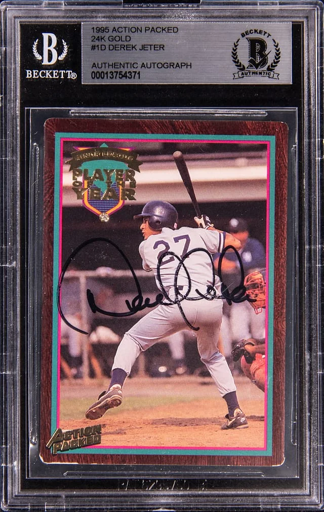 1995 Action Packed 24k Gold Derek Jeter #1D card image