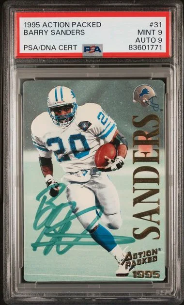 1995 Action Packed Barry Sanders #31 card image