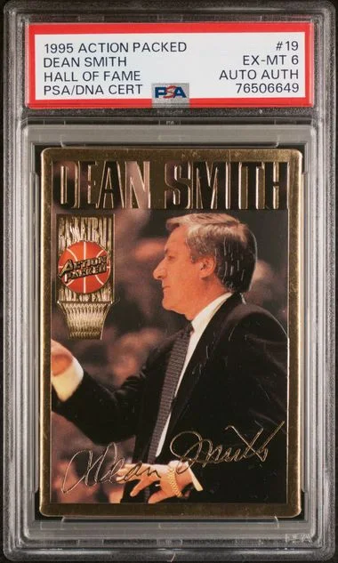 1995 Action Packed Hall Of Fame Dean Smith #19 card image