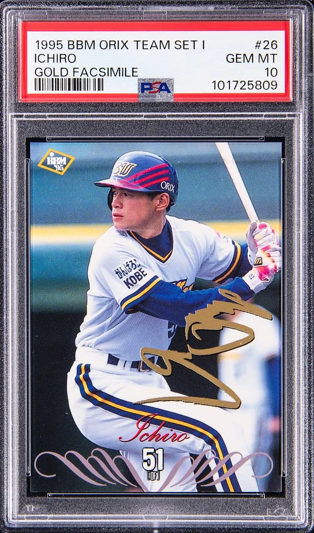 1995 BBM Orix Team Set I Gold Facsimile Ichiro #26 card image