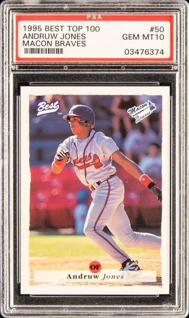 1995 Best Top 100 Macon Braves Andruw Jones #50 card image