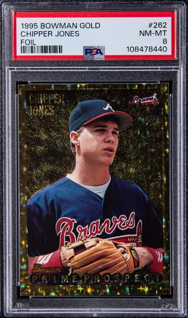 1995 Bowman Chipper Jones Gold Foil #262 card image