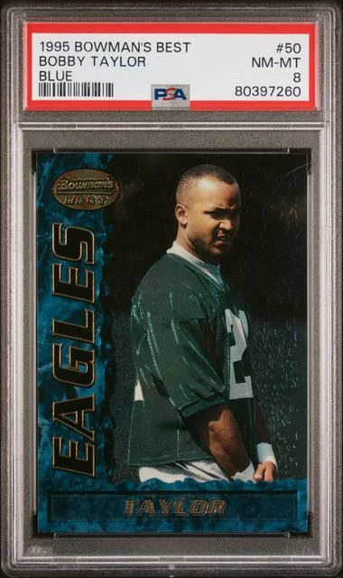 1995 Bowman's Best Bobby Taylor Blue #50 card image