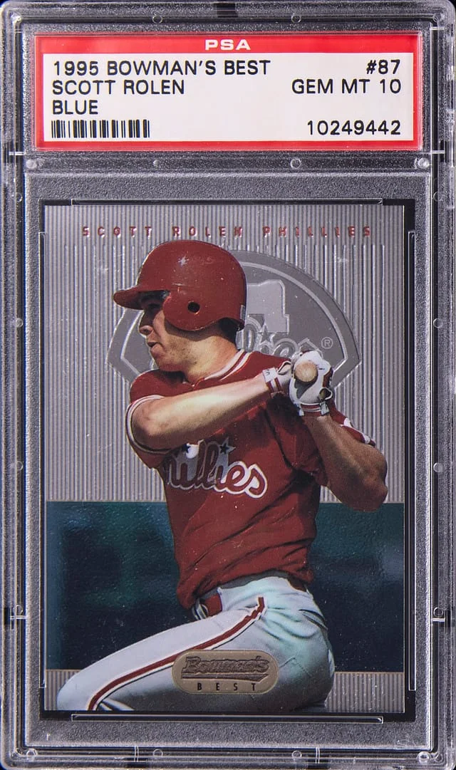 1995 Bowman's Best Scott Rolen Blue #87 card image