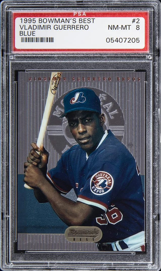 1995 Bowman's Best Vladimir Guerrero Blue #2 card image