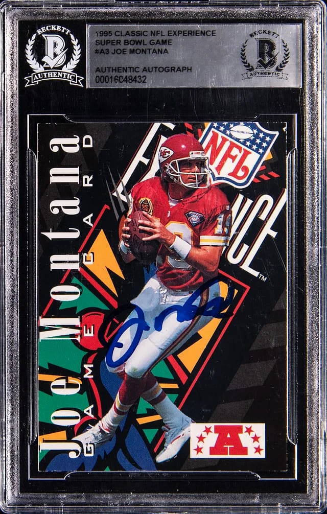 1995 Classic NFL Experience Super Bowl Game Joe Montana #A3 card image