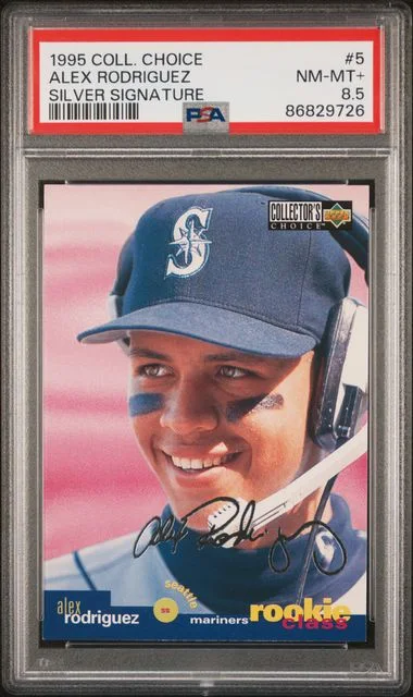 1995 Collector's Choice Alex Rodriguez Silver Signature #5 card image