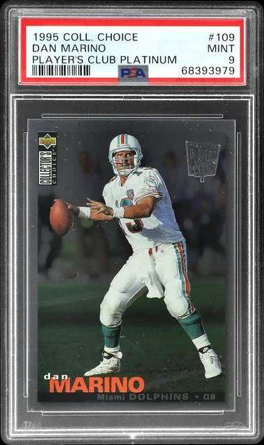 1995 Collector's Choice Dan Marino Player's Club Platinum #109 card image