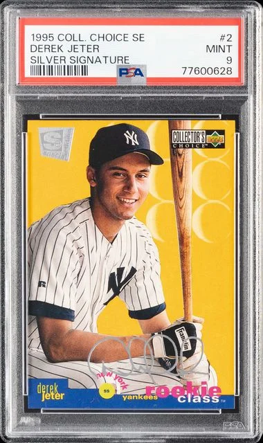 1995 Collector's Choice Derek Jeter SE Silver Signature #2 card image