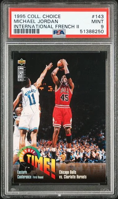1995 Collector's Choice Michael Jordan International French II #143 card image
