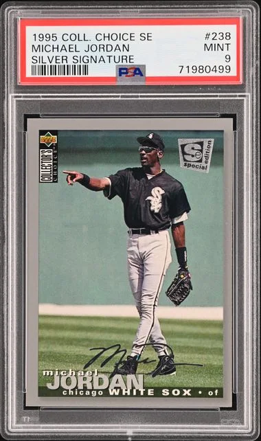 1995 Collector's Choice Michael Jordan SE Silver Signature #238 card image
