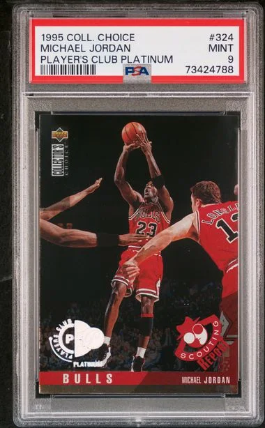 1995 Collector's Choice Michael Jordan Player'S Club Platinum #324 card image