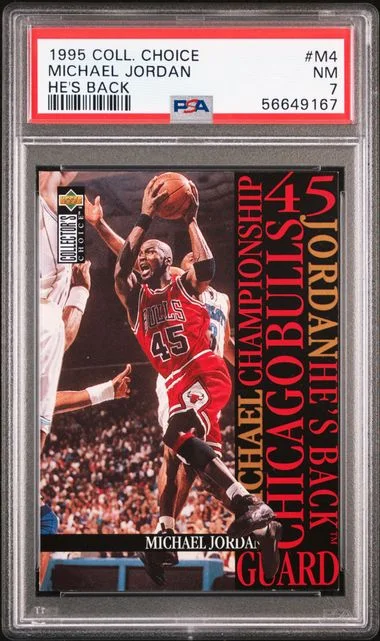 1995 Collector's Choice Michael Jordan Jordan-He's Back #M4 card image