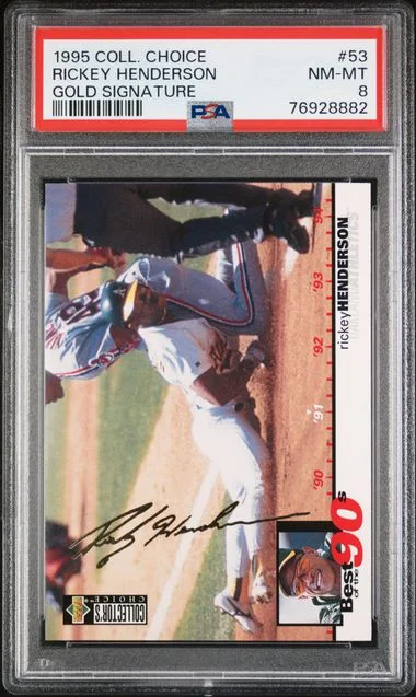1995 Collector's Choice Rickey Henderson #53 card image