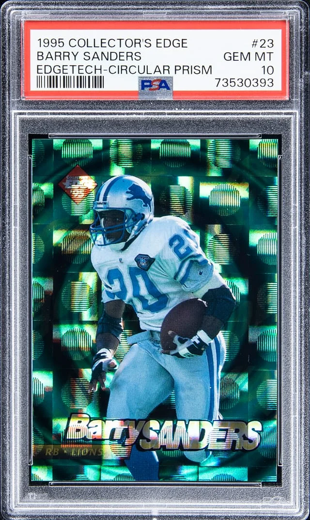 1995 Collector's Edge Edgetech Circular Prism Barry Sanders #23 card image