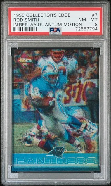 1995 Collector's Edge Instant Replay Quantum Motion Rod Smith #7 card image
