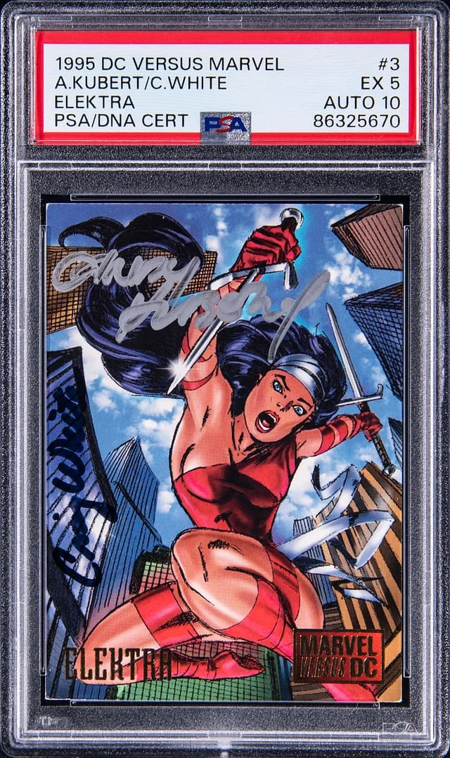 1995 DC Versus Marvel Elektra #3 card image
