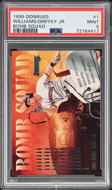 1995 Donruss Ken Griffey Jr./Matt Williams Bomb Squad #1 card image