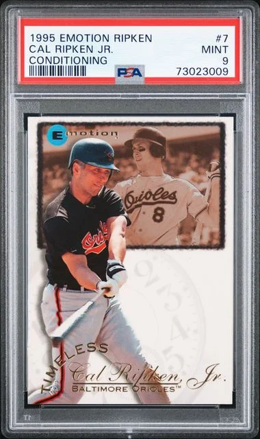 1995 Emotion Ripken Conditioning Cal Ripken Jr. #7 card image
