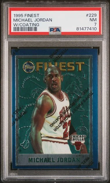 1995 Finest Michael Jordan W/Coating #229 card image
