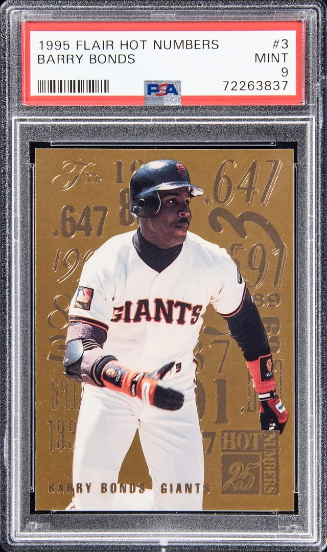 1995 Flair Barry Bonds Hot Numbers #3 card image