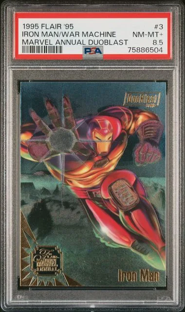 1995 Flair Iron Man/War Machn. 95 Marvel Annual Duoblast #3 card image