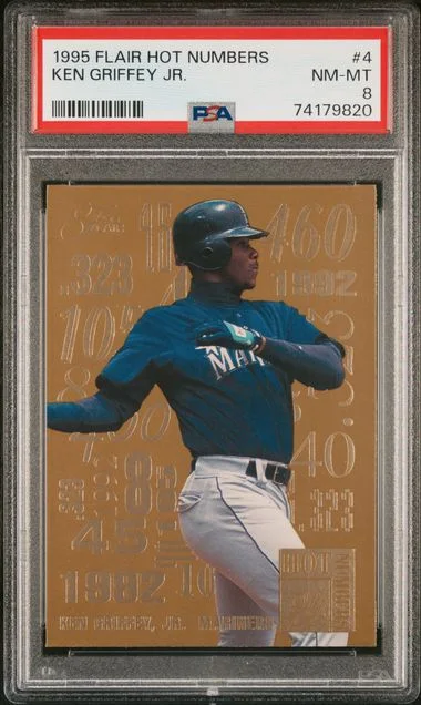 1995 Flair Ken Griffey Jr. Hot Numbers #4 card image