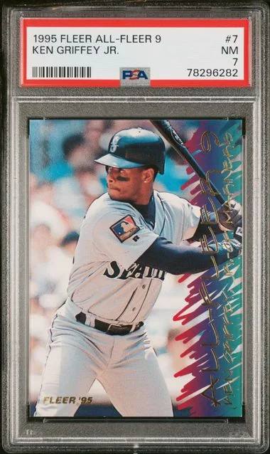 1995 Fleer 7 Ken Griffey Jr. All-Fleer #9 card image
