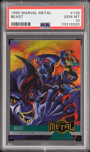 1995 Fleer Beast Marvel Metal #126 card image