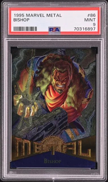 1995 Fleer Bishop Marvel Metal #86 card image