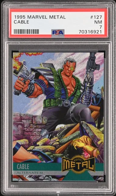 1995 Fleer Cable Marvel Metal #127 card image