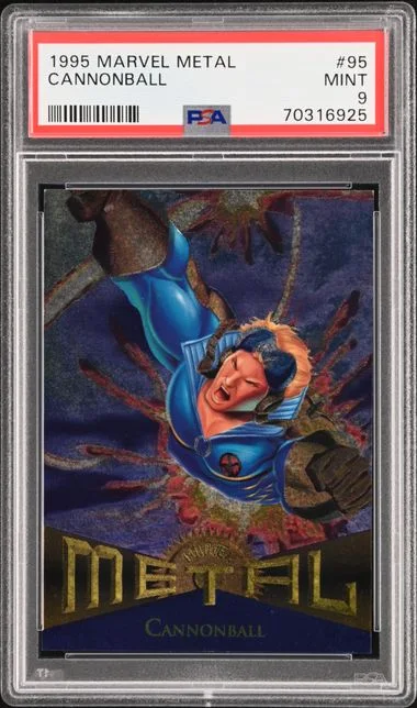 1995 Fleer Cannonball Marvel Metal #95 card image