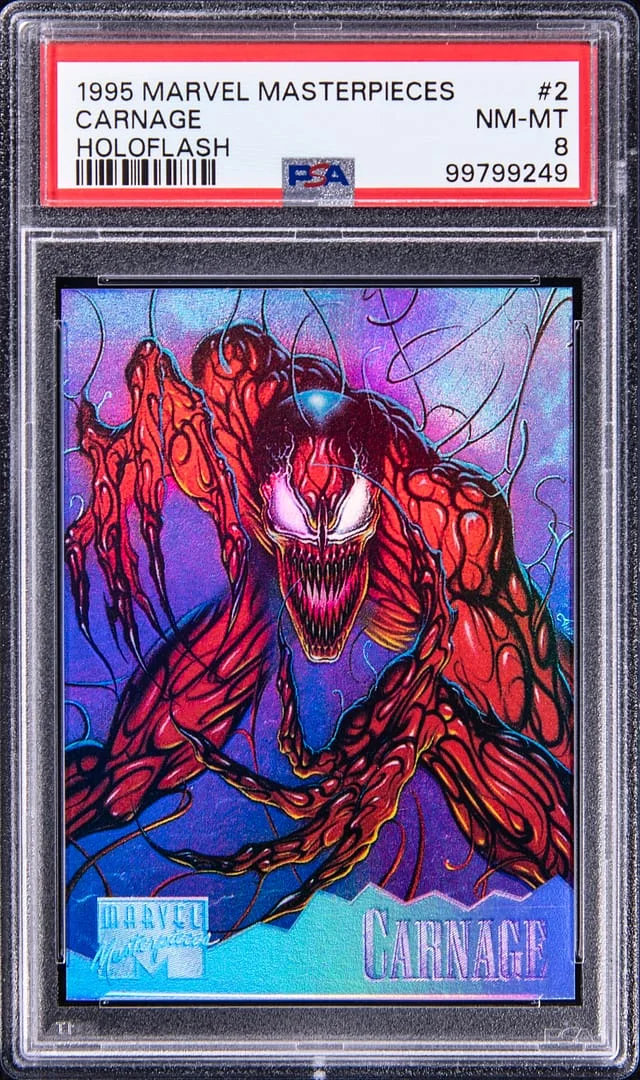 1995 Fleer Carnage Marvel Masterpieces Holoflash #2 card image
