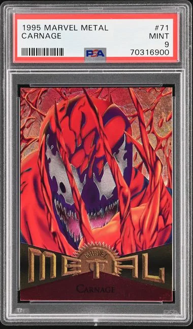 1995 Fleer Carnage Marvel Metal #71 card image