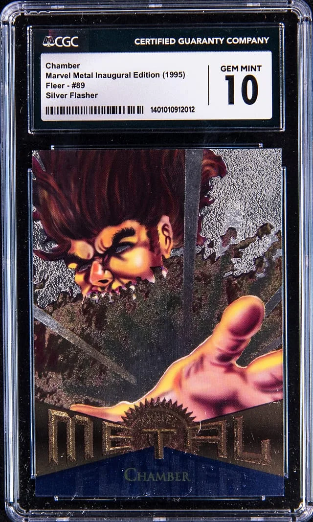 1995 Fleer Chamber Marvel Metal Inaugural Edition Silver Flasher #89 card image
