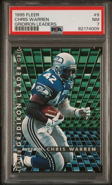 1995 Fleer Chris Warren Gridiron Leaders #9 card image