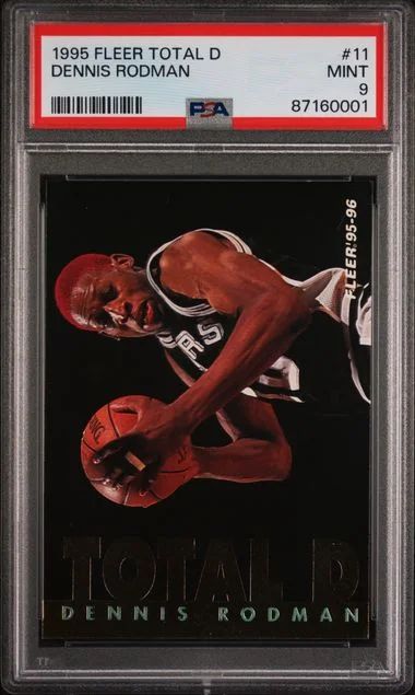 1995 Fleer Dennis Rodman Total D #11 card image