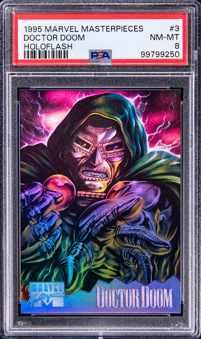1995 Fleer Doctor Doom Marvel Masterpieces Holoflash #3 card image