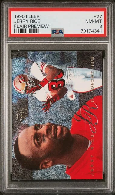 1995 Fleer Flair Jerry Rice Preview #27 card image