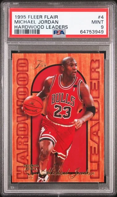 1995 Fleer Flair Michael Jordan Hardwood Leaders #4 card image
