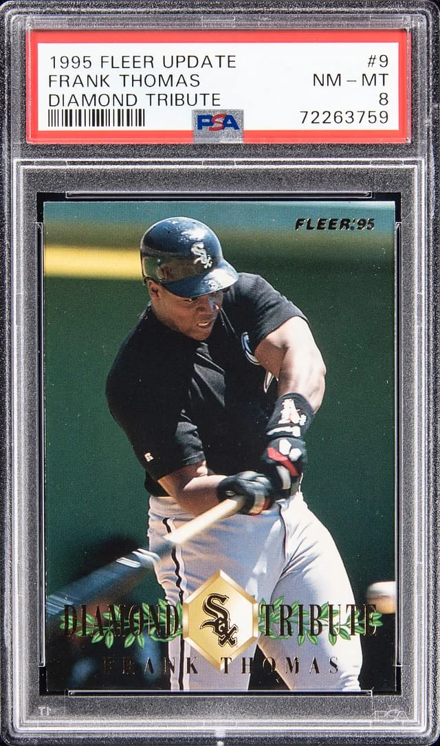 1995 Fleer Frank Thomas Diamond Tribute #9 card image