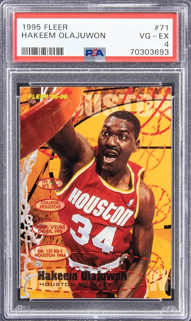 1995 Fleer Hakeem Olajuwon #71 card image