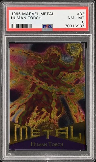 1995 Fleer Human Torch Marvel Metal #32 card image