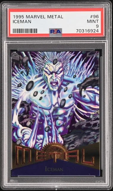 1995 Fleer Iceman Marvel Metal #96 card image