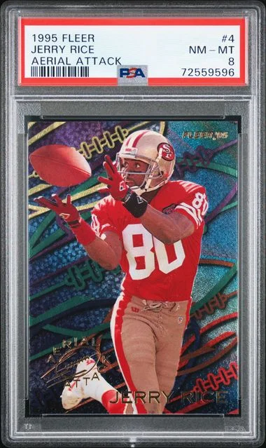1995 Fleer Jerry Rice Aerial Attack #4 card image