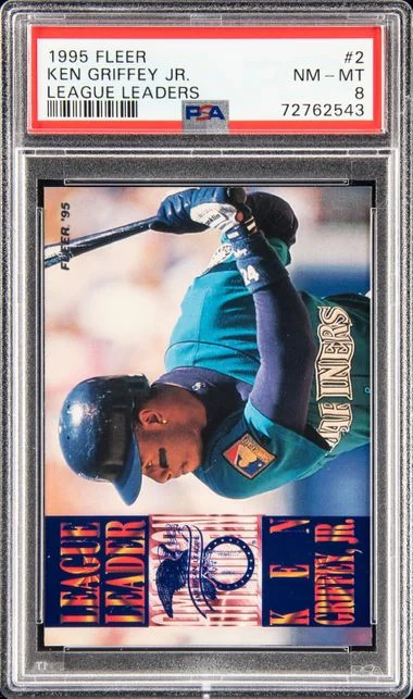 1995 Fleer Ken Griffey Jr. League Leaders #2 card image