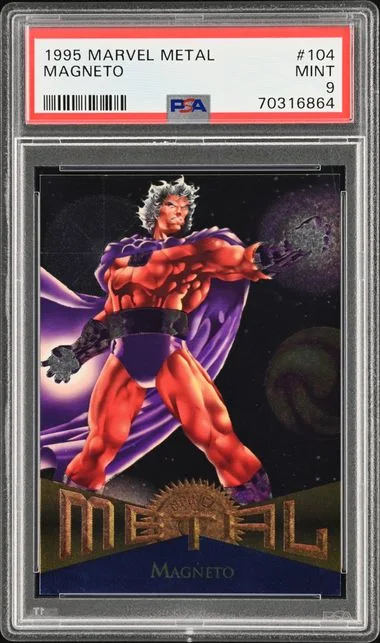 1995 Fleer Magneto Marvel Metal #104 card image