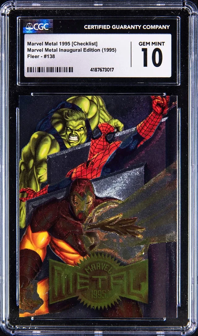 1995 Fleer Marvel Metal 1995 (Checklist) Marvel Metal Inaugural Edition #138 card image