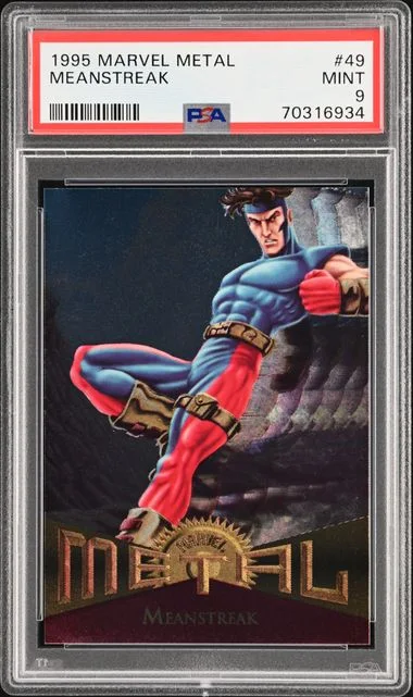 1995 Fleer Meanstreak Marvel Metal #49 card image